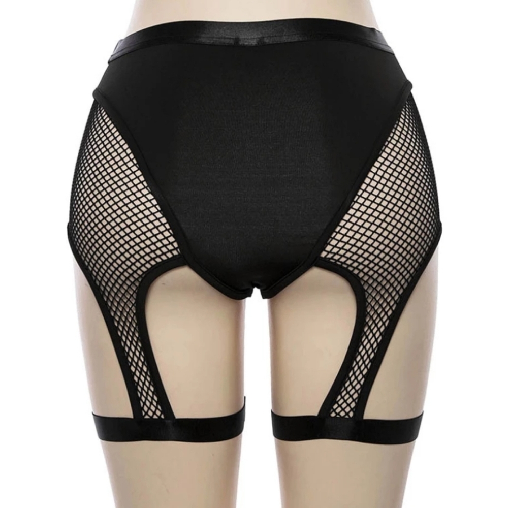 NEW Dolls Kill Mesh Shorts Leggings Cowgirl Rave - Picture 4 of 4